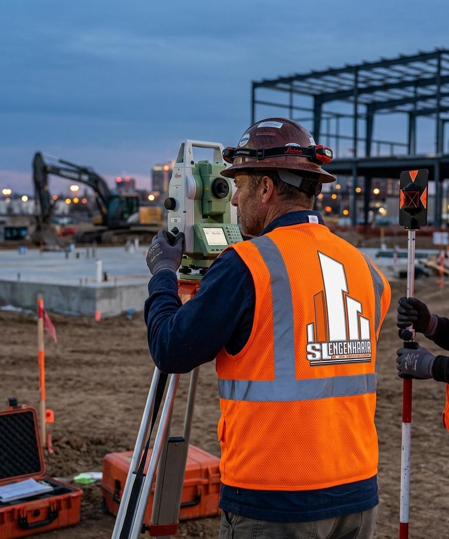 Topógrafo em ação